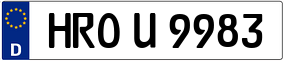 Trailer License Plate